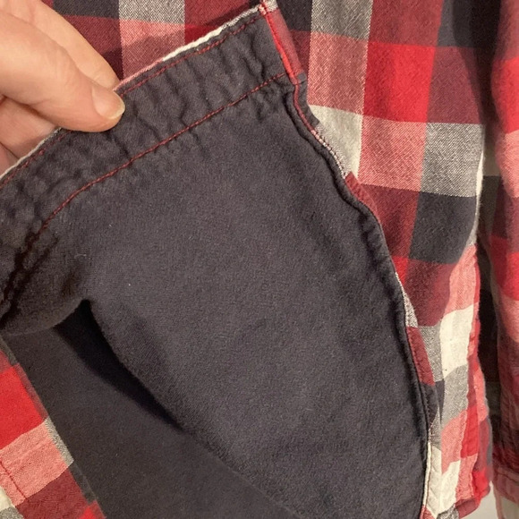 🌈 J Crew shirtings tailored fit lined flannel men’s Large 100% cotton - Picture 5 of 6